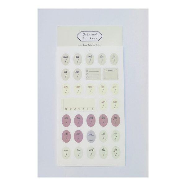 PLANNER STICKER SET DAILY PLANNER, WEEKLY DATE LABELS, MEMO & JOURNAL STICKERS