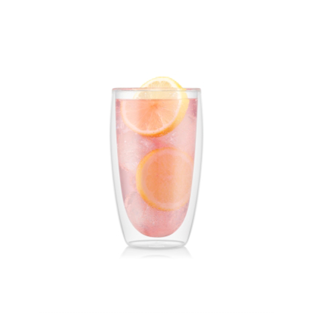 BODUM PAVINA GLASS DOUBLE WALL LARGE 0.45L X 2