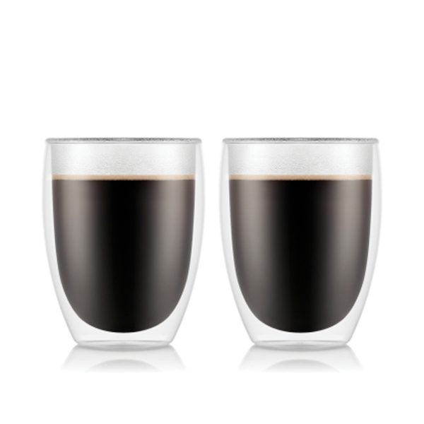 BODUM PAVINA GLASS DOUBLE WALL MEDIUM 0.35L X 2